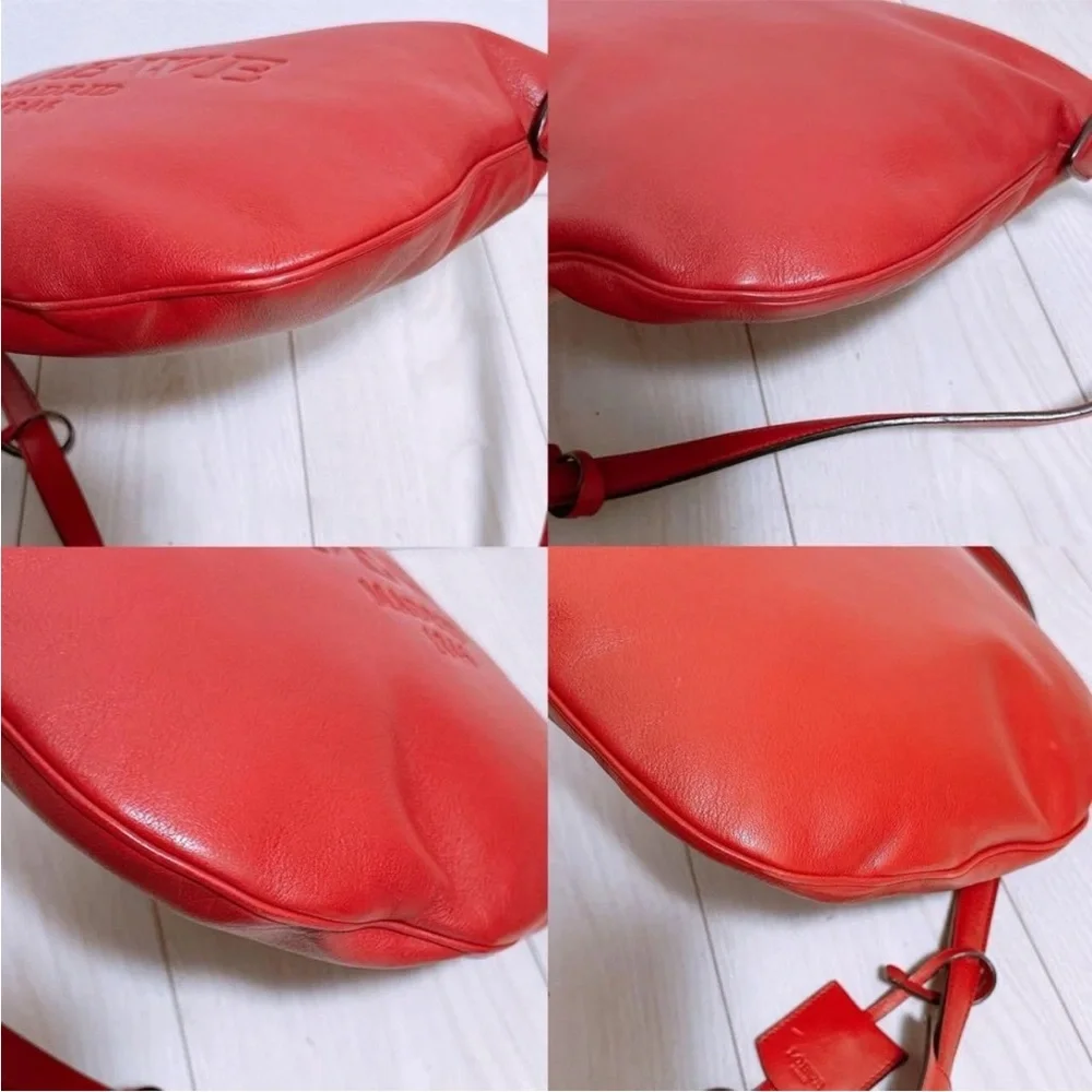 Loewe Red Leather Shoulder Bag - Picture 9 of 13